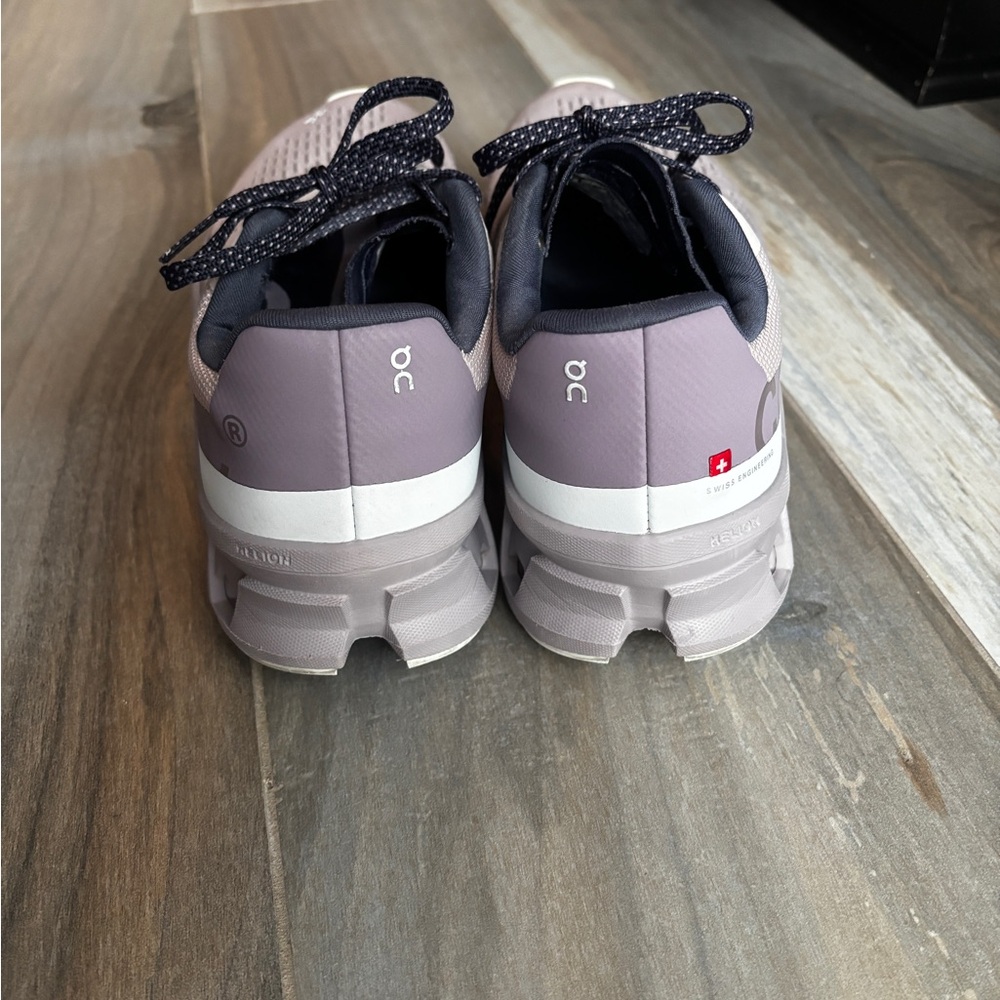 On CloudMonster Running Shoes in Grey/Purple - Picture 5 of 8